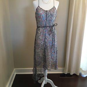 Poleci Silk Asymmetrical Dress